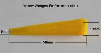 Sustav poravnanja pločice FG1 (klinovi) za pločice debljine od 9 mm do 13 mm prodaje se u pakovanju od 100 kom/paket (klinovi)