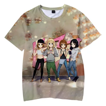 Anime K-ON K ON 3D t-Shirt Ženska Muška Ljetna Moda Zabavna Majica Kratkih Rukava Japan Manga Grafički t-Shirt je Ulica Cosplay Odijelo
