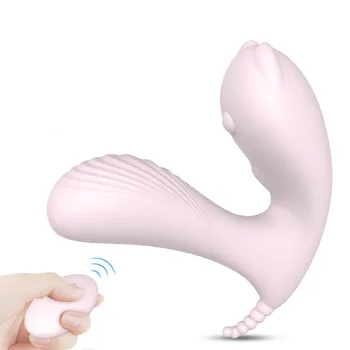Nosivi Bežični Strapon Dildo Vibrator Lay On G-Spot Vibrator Vodootporan Stimulator Klitorisa Seks Igračaka Za Odrasle Za Žene Parova